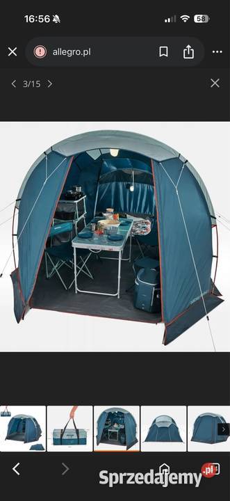 Namiot kempingowy Quechua Arpenaz 41 4 osobowy świętokrzyskie Kielce sprzedam