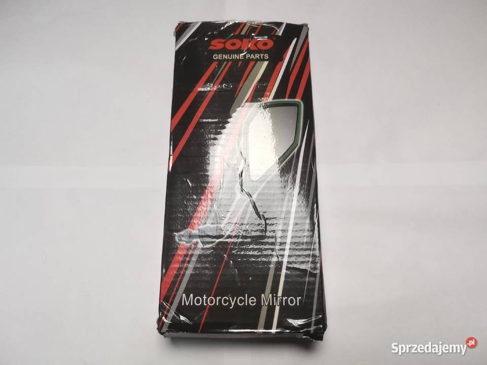 Lusterka motocyklowe czerwone łódzkie Inczew