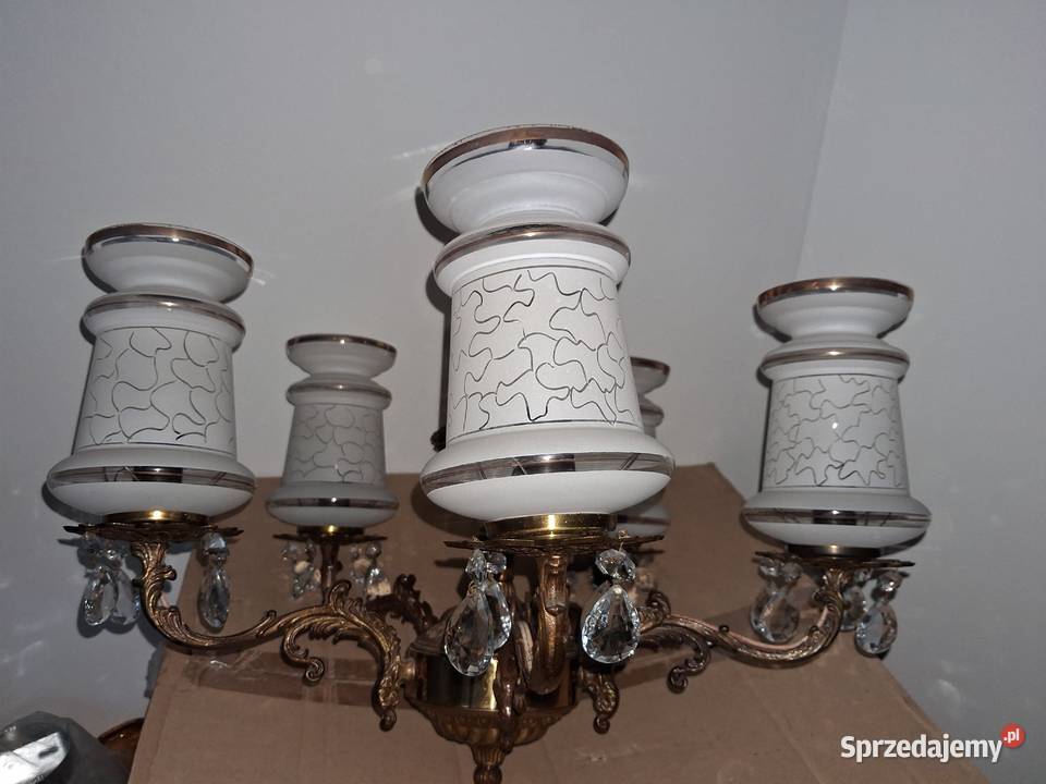 Żyrandol mosiądz Lampy wiszące Warszawa