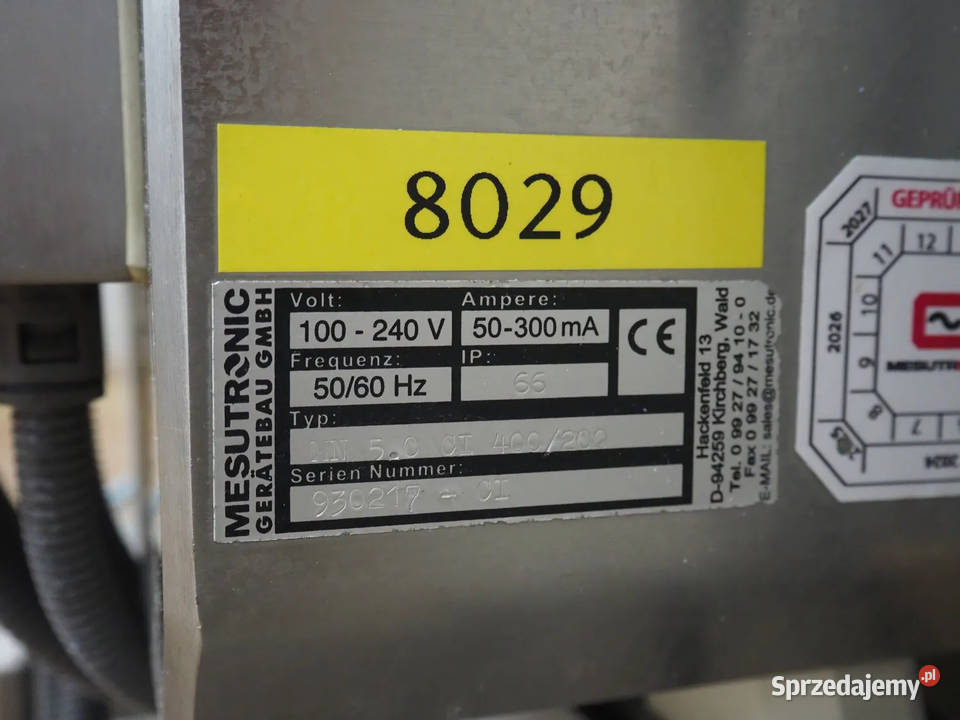 MESUTRONIC MN 50 CI 400200 Metaldeketor Detektor Produkcja Krotoszyn