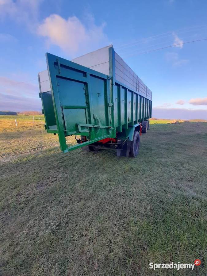 Przyczepa rolnicza wlasna hydraulika 14 ton