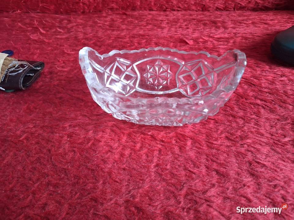 Koszyk kryształowy PRL mazowieckie Piaseczno