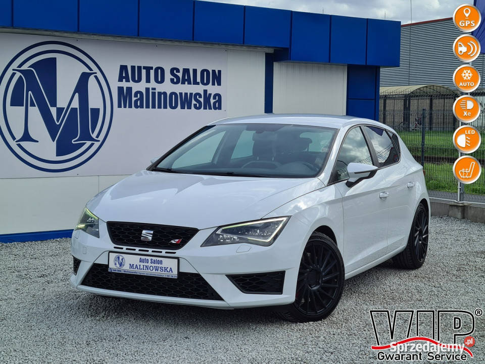 Seat Leon CUPRA 20 265 DSG Navi 2xPDC Full Led łopatki zmiany biegów Wągrowiec
