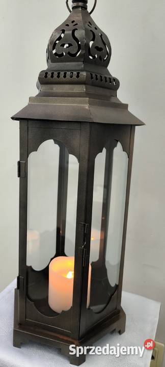 Unikatowy piękny duży lampion ażurowy