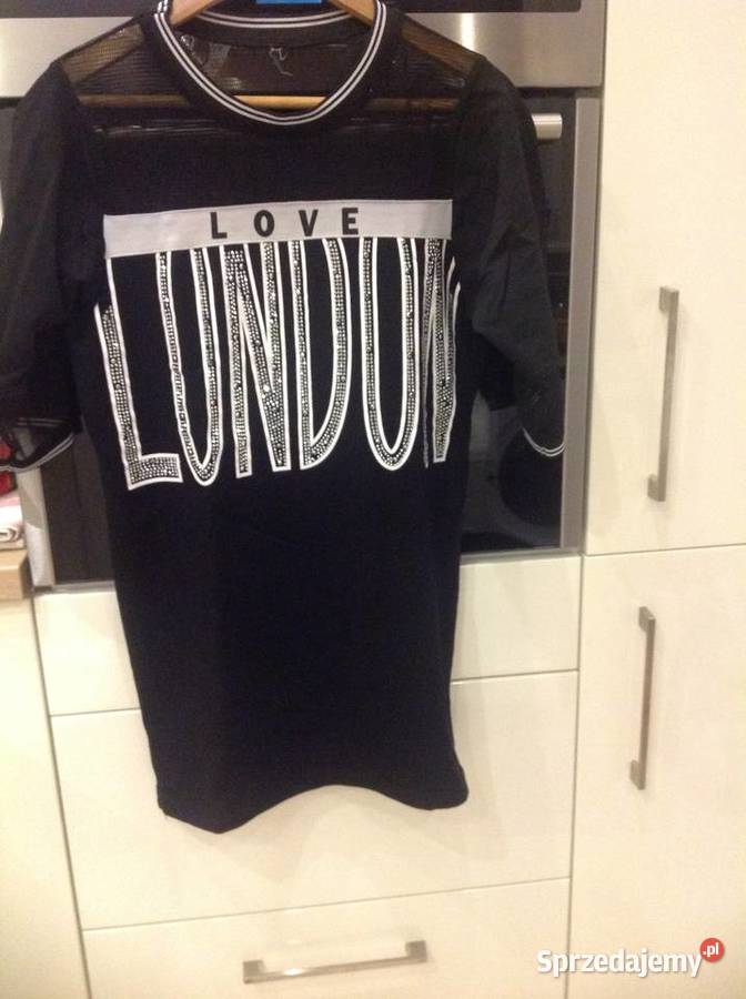 Sukienka Mini Damska M siateczka Czarna Nowa Sól