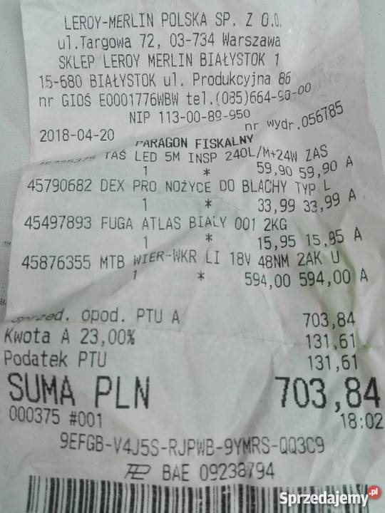 Wiertarkowkrętarka Metabo SB 18 GWARANCJA Akumulatorowe Białystok