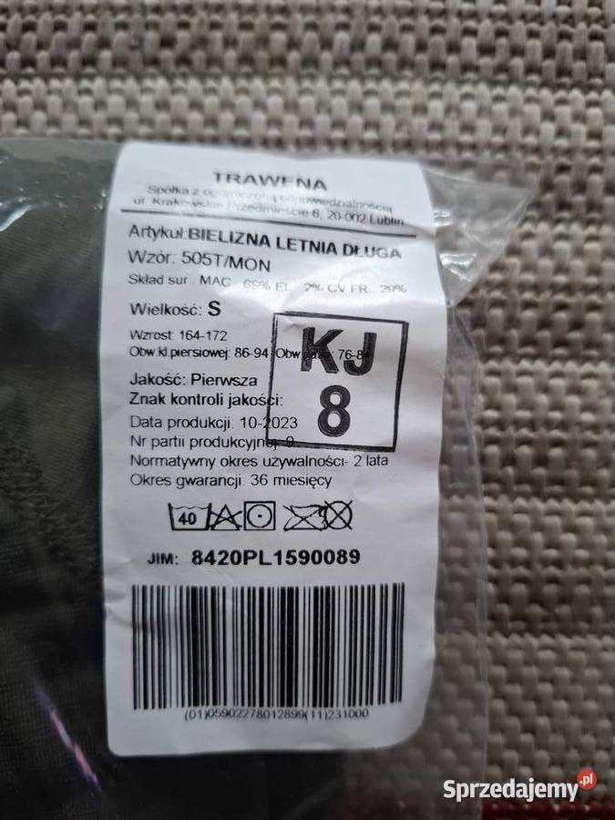 Bielizna letnia długa wzór 505TMON rozmiar S 2 Oświęcim