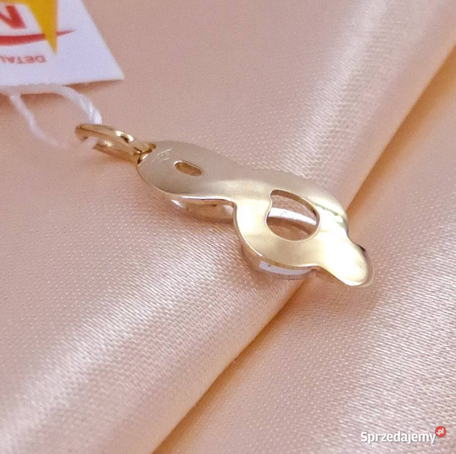 Wisiorek Złoty pr333 Klucz Wiolinowy Z514 złote Poznań