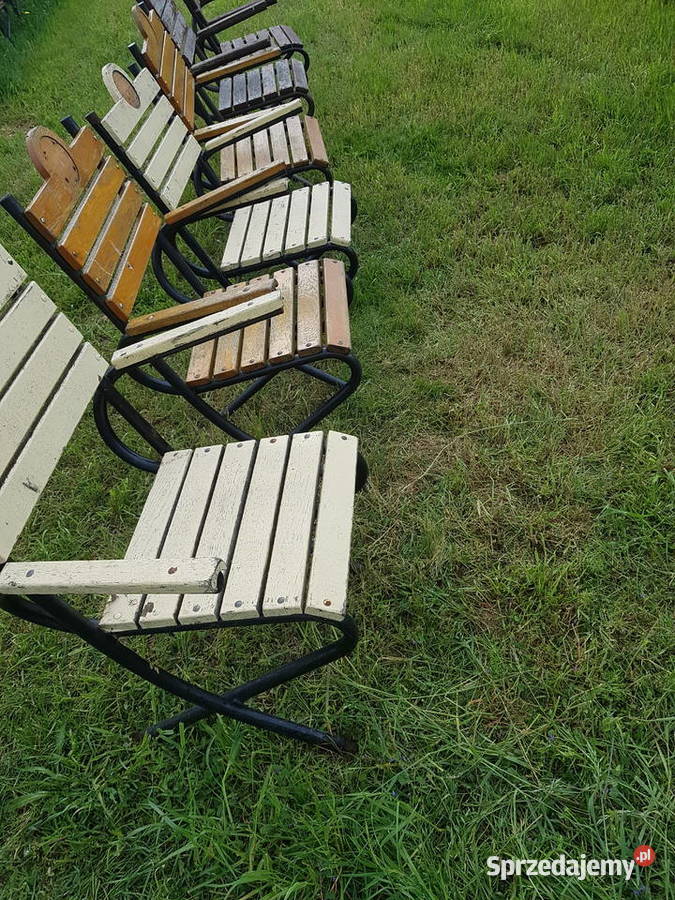 Krzesło krzesła fotel metalowe rurka z Głogowa