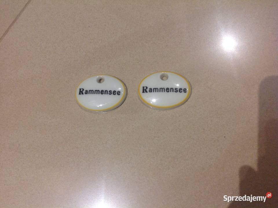 Porcelanowy Szyld Stary biały Nowa Sól