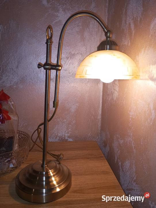 Lampa stołowa mosiądz Biłgoraj