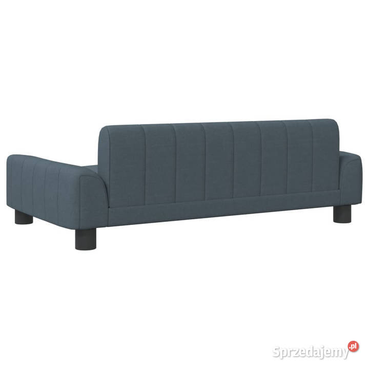 Sofa dzieci ciemnoszara 90x53x30 obita tkaniną Warszawa