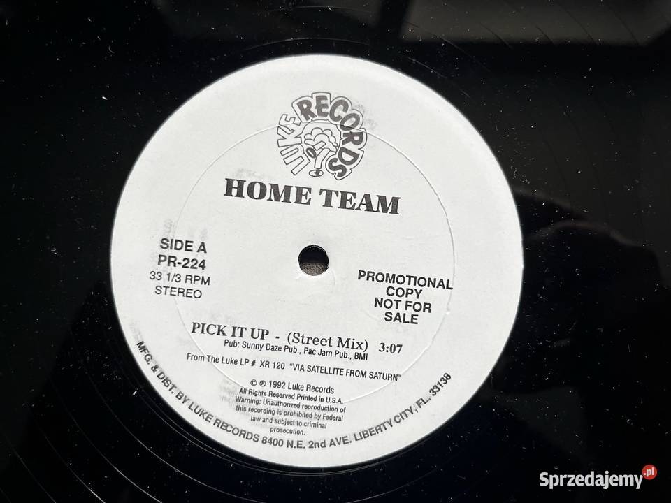 Home Team Pick It Up Promo 1992 Winyl HipHop 1 płyta śląskie Błażejowice sprzedam