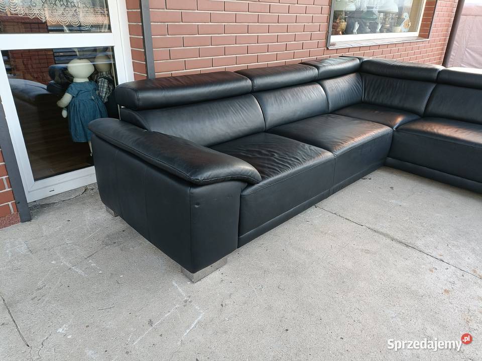 Sprzedam narożnik ze skóry Meble Konin sprzedam