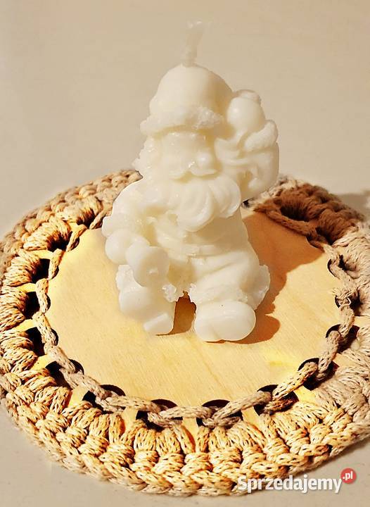 Sojowa świeczka Święty Mikołaj świąteczna Wrocław