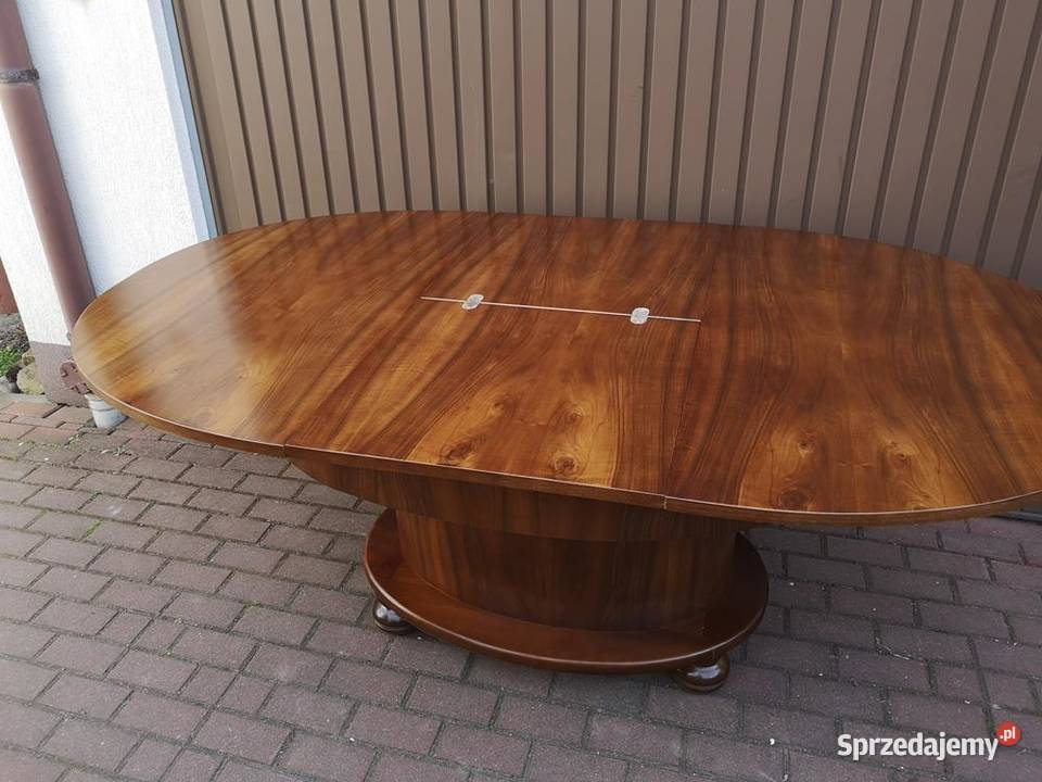 Stół ArtDeco Orzech Owalny Antyk Stary Swarzędz