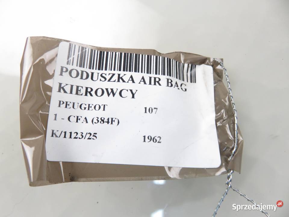 PODUSZKA KIEROWCY PEUGEOT 107 osobowe