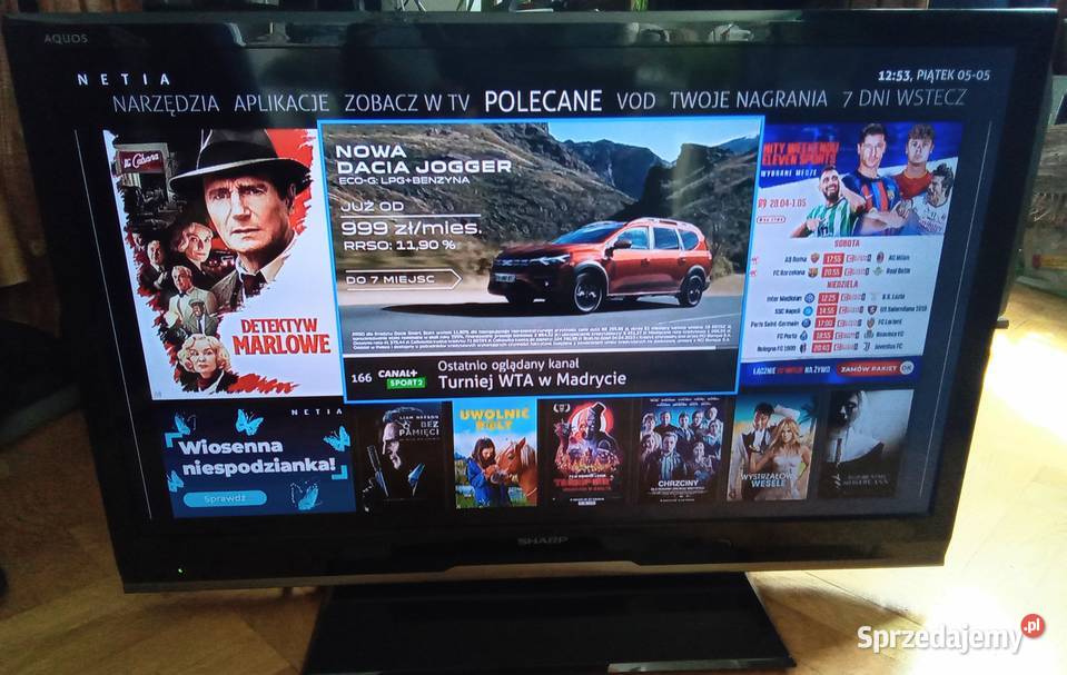 TV LED 32 cale Full HD Sharp Aquos z DVBT i Warszawa