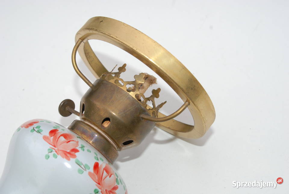 Stara lampa naftowa ręcznie malowana 5060 lata Cieszyn