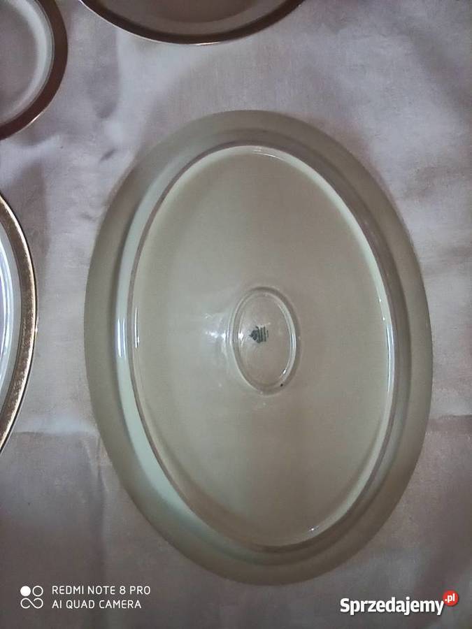 Talerz do zupy Rosenthal OLYMPIA Ecru ze złotem Porcelana i szkło pomorskie Gdańsk