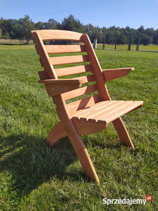 Krzesło ogrodowe drewniane składane typ X Kalety