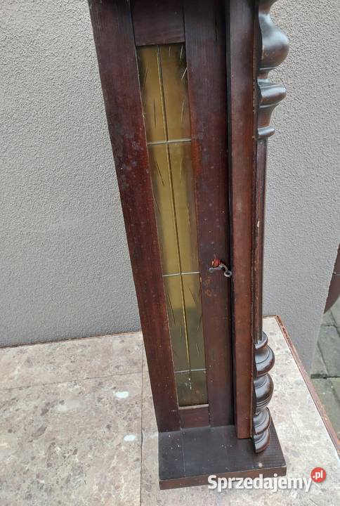 S108 Skrzynia obudowa starego zegara szafka Antyki Tczew