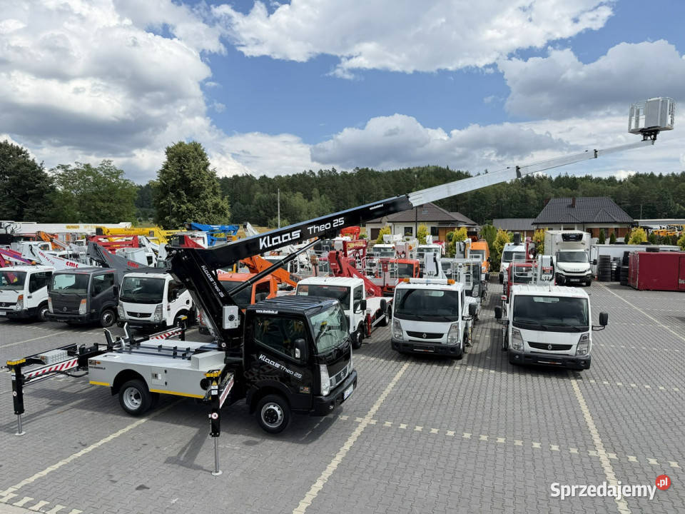 Nissan Cabstar Podnośnik Koszowy 25m KLAAS THEO Widełki