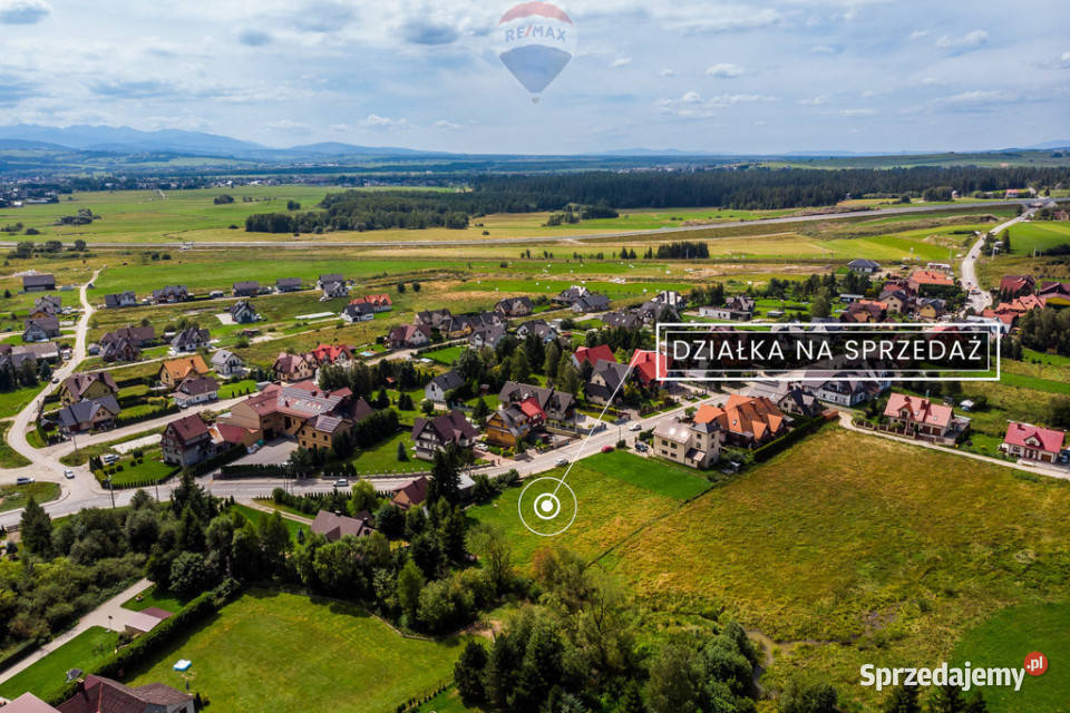 Działka budowlana Grel Nowy Targ 54m Grunty i działki