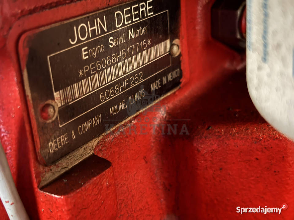 John Deere 6068HF252 Silnik Przemysłowy PPOŻ Jastrzębniki sprzedam