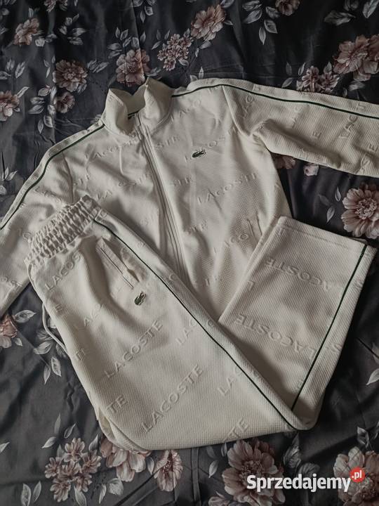 Komplet dresowy Lacoste Tracksuit biały rozmiar Białystok