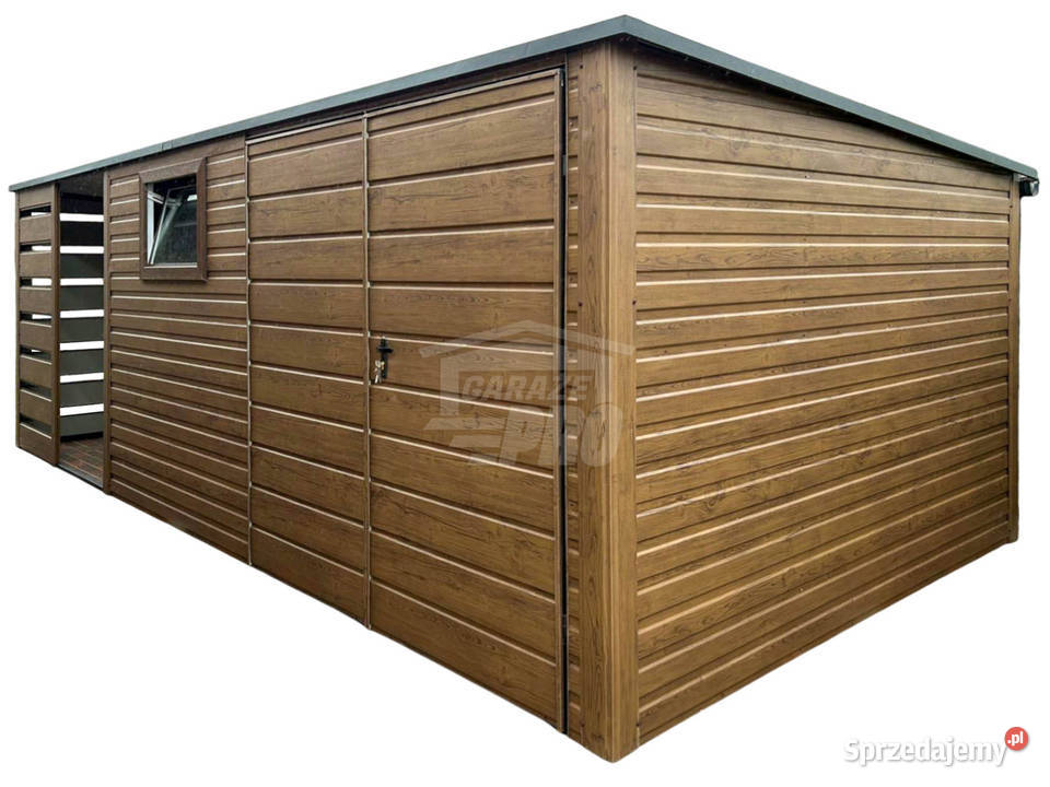 Schowek domek ogrodowy 35x3 m wiata 2x3 m brama Kalisz