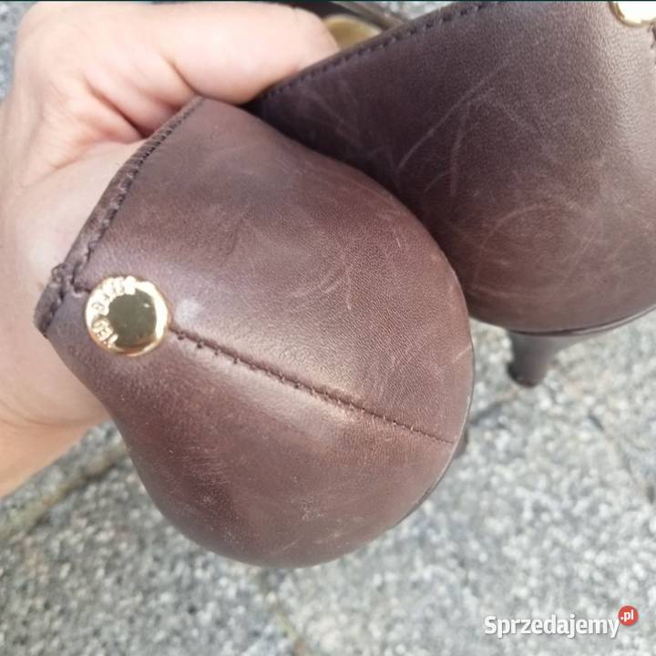 Damskie czółenka vintage Ted Baker 37 skóra Chełm