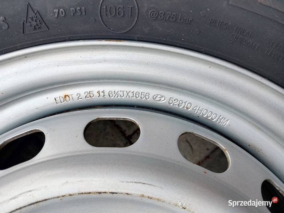 Koła zimowe Hyundai H1 Continental 21565r16C śląskie Zawiercie sprzedam