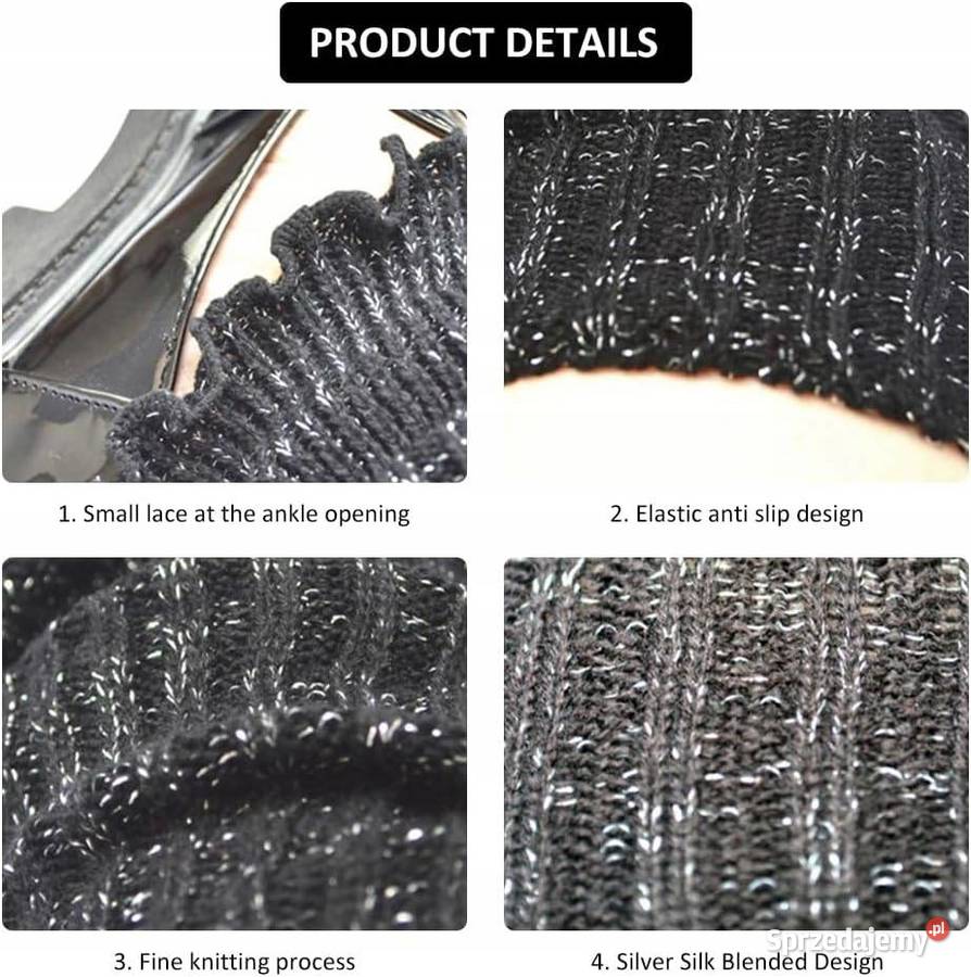 Ocieplacze na nogi czarne 2 Pozostałe