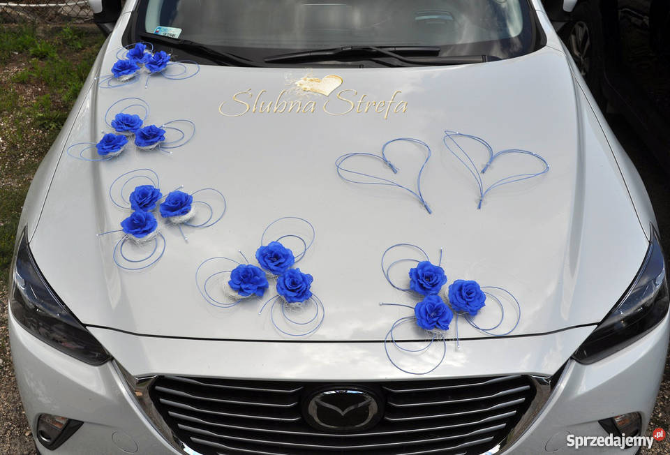 dekoracja samochodu, dekoracja na samochód ślubny Kielce
