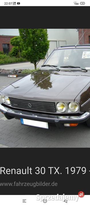 Atrapa Renault 30 retro klasyk rarytas małopolskie Moszczenica