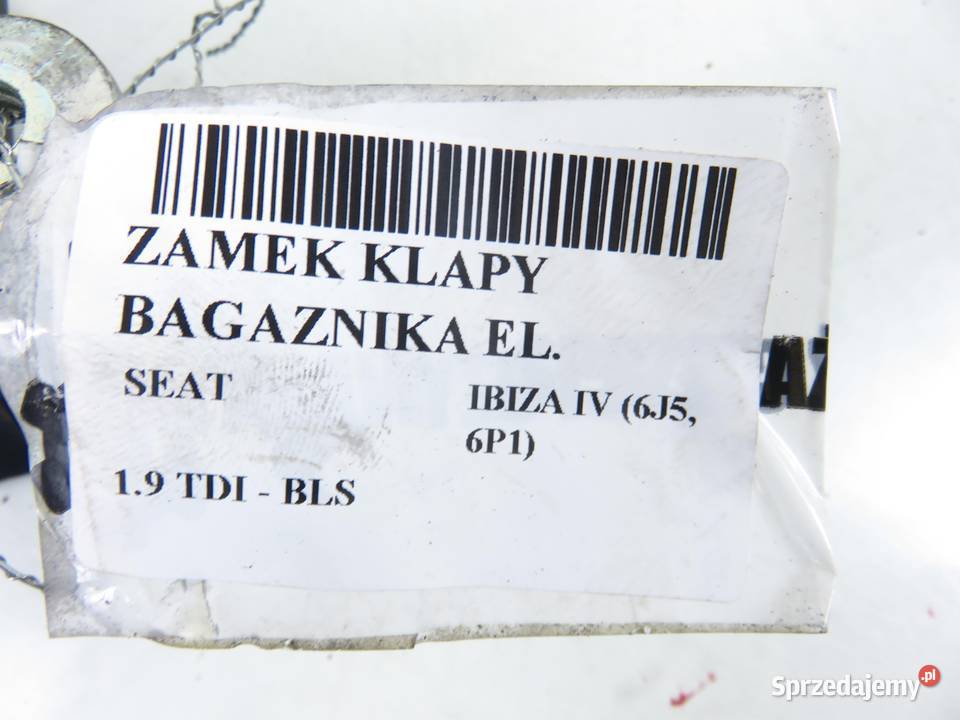 ZAMEK KLAPY SEAT IBIZA IV 6J5 6P1 6J3827505