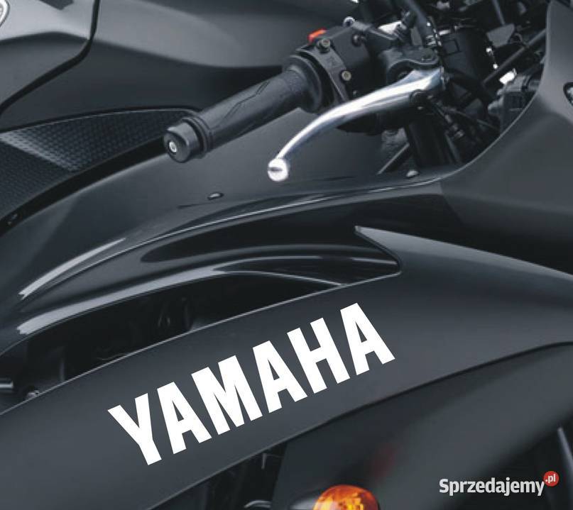 YAMAHA 18x45 białe naklejki na motocykl Okleiny i naklejki Kraków
