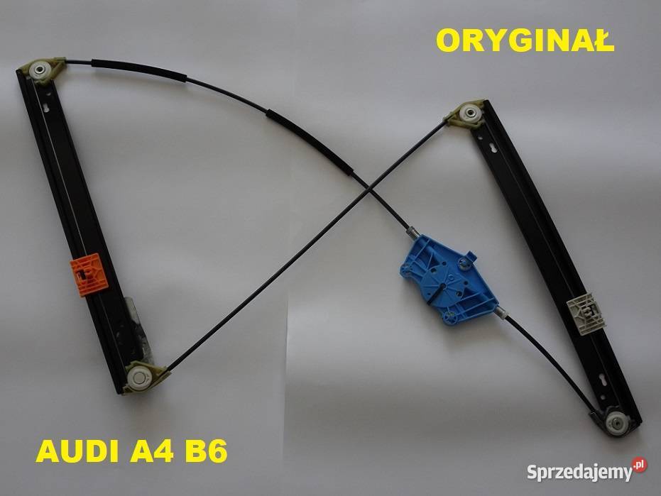 Podnośnik Mechanizm Szyby Audi A4 B6 Przód Prawy osobowe