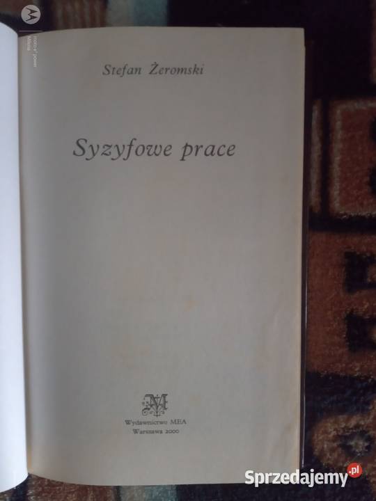 Sprzedam książkę Syzyfowe Prace S Żeromski Bukowno