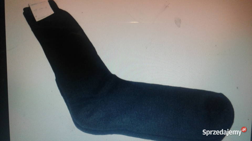 Skarpety czarne zimowe wojskowe WP Rozmiar uniwersalny Bielizna Moda i Styl