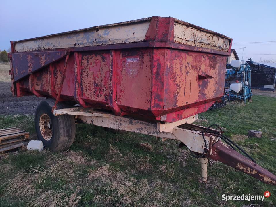 przyczepa wywrotka skorupa 8t nieuszkodzony Sadowne