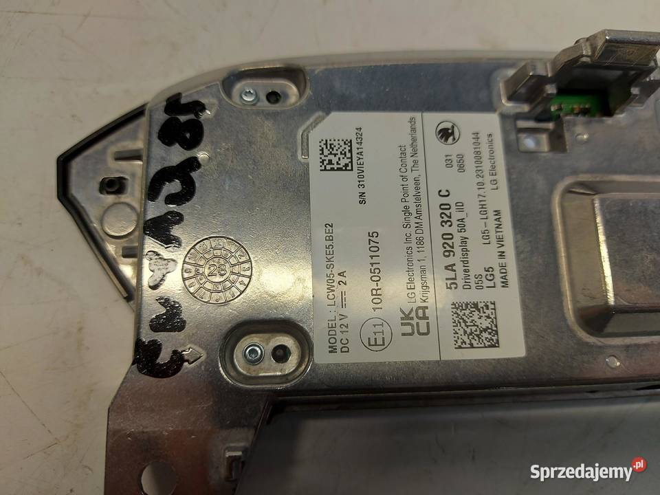 SKODA Enyaq 5LA iV85 Licznik wyświetlacz