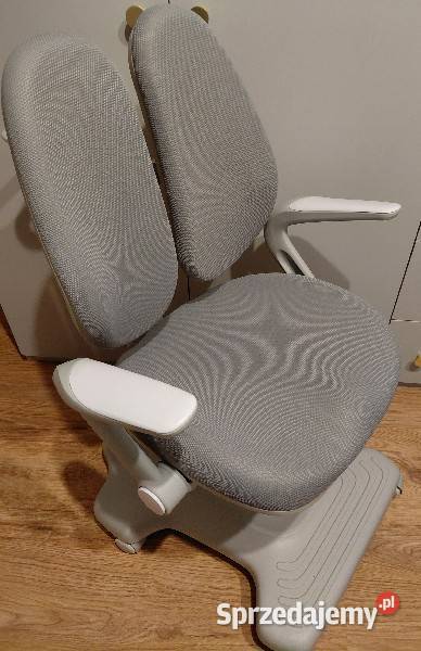 Fotel Krzesło do biurka szare regulowane dziecko Meble Warszawa sprzedam