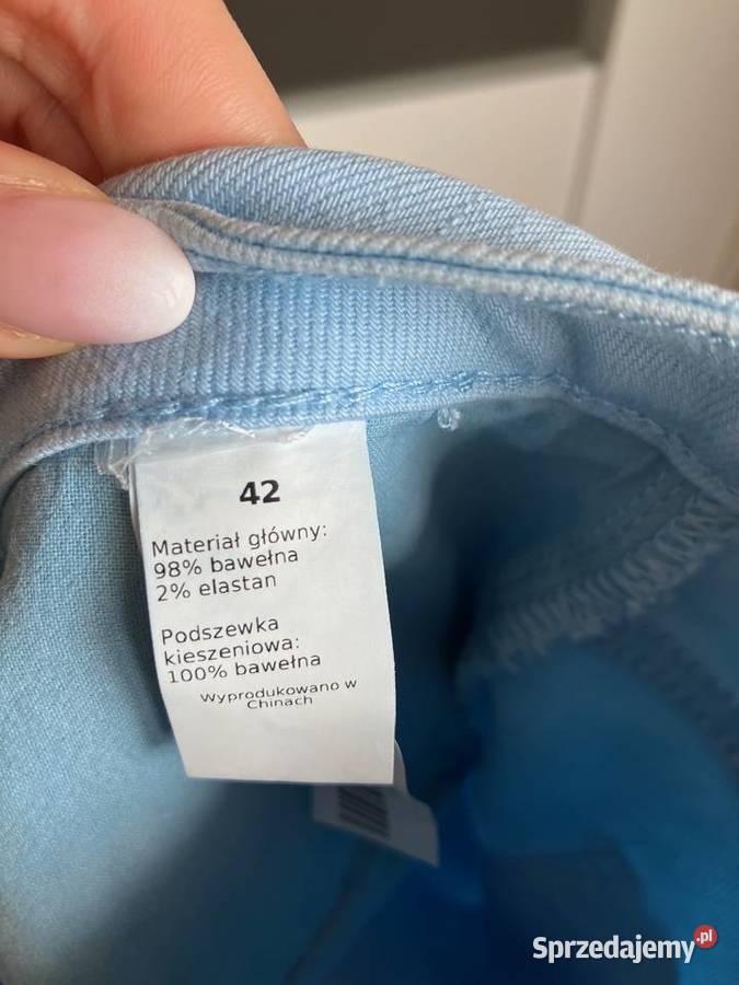 Nowe błękitne damskie jeansy dzwony Wólczanka Nisko sprzedam