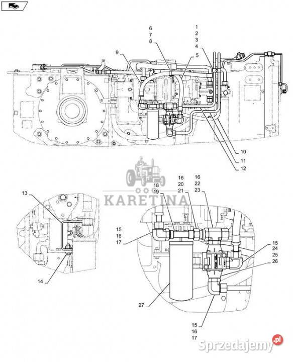 Holland T6090 T6070 Zawór 84577551 Jastrzębniki sprzedam