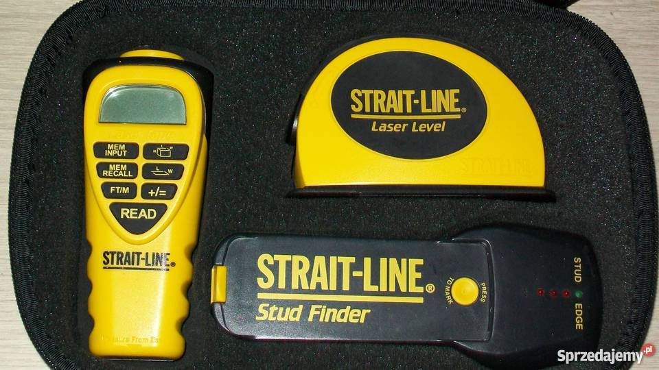 Strait-Line zestaw, dalmierz, poziomnica i wykrywacz