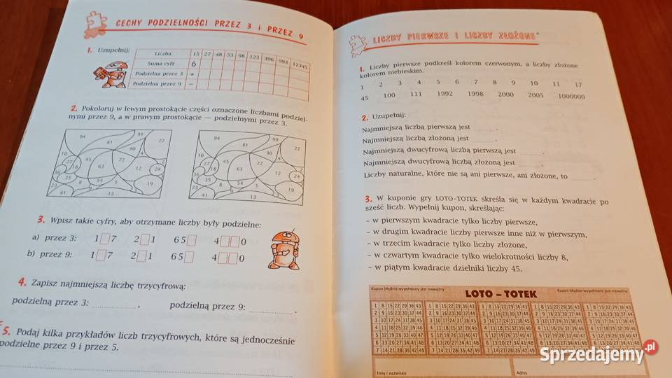 Matematyka 4 Liczby naturalne zeszyt Wojtan Gdańsk sprzedam