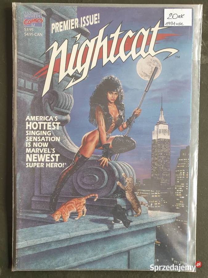 Nightcat oryginalny amerykański komiks Marvel Rok wydania 1991 Gdynia