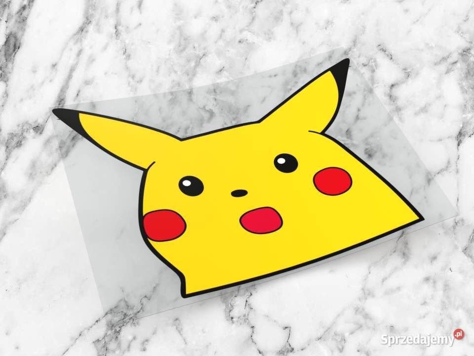 Naklejka PIKATCHU 75 x 6 anime pokemony meme naklejki Choroszcz